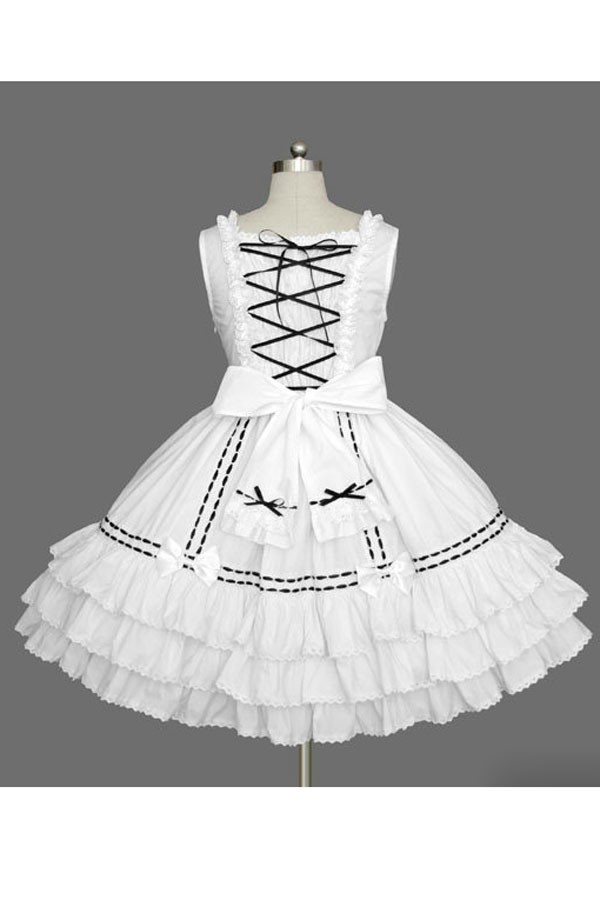 Adult Costume White Lolita Princess Dress - Click Image to Close